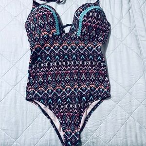 Multicolor Patterned Swimsuit